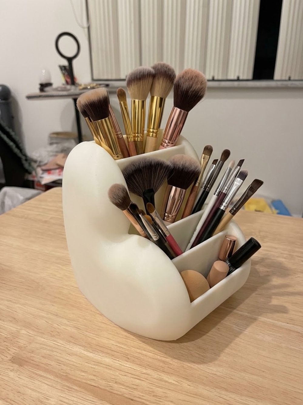 Puffy Heart Multi-Tiered Vanity & Desk Organizer NWT